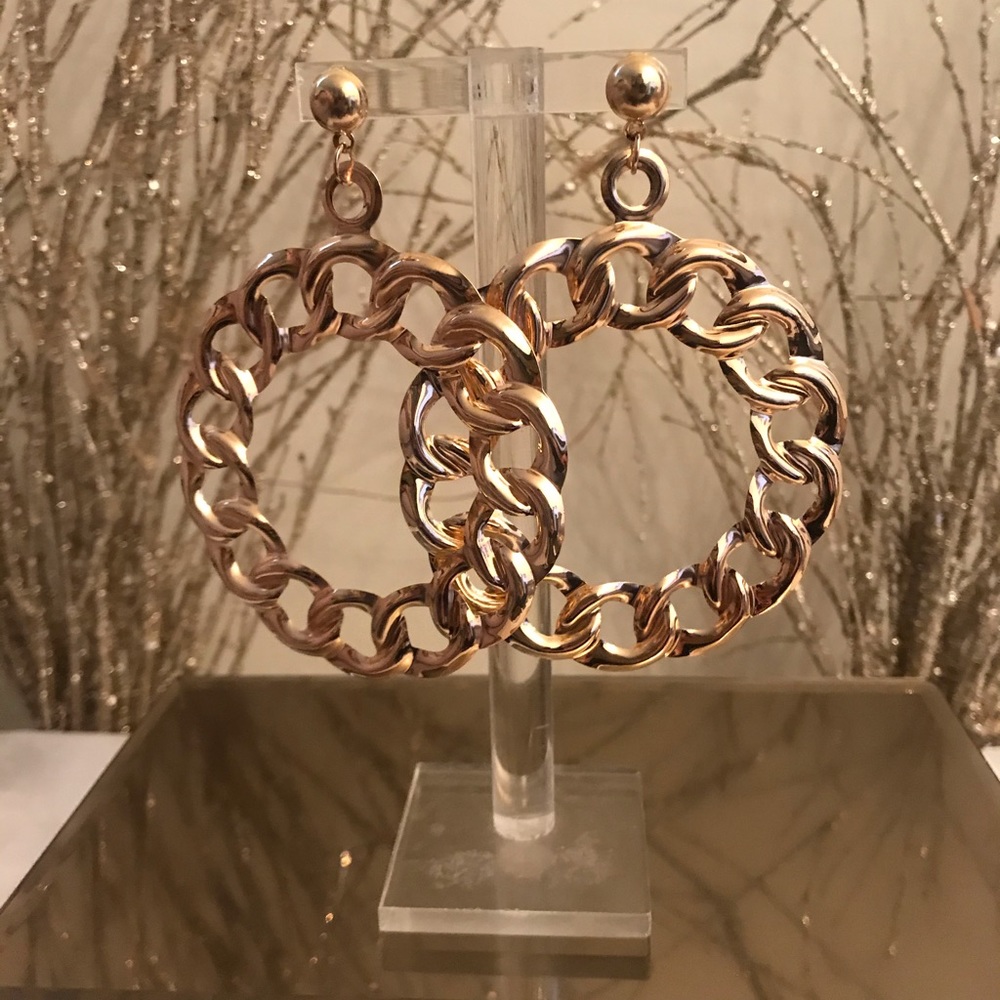 Big Chainlink Hoops✨✨ - Picture 3 of 3